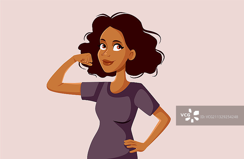 自信的非洲裔女性肖像图片素材