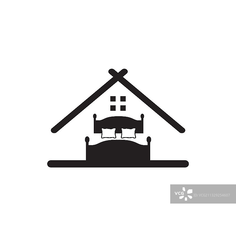 床铺标志图标设计模板图片素材