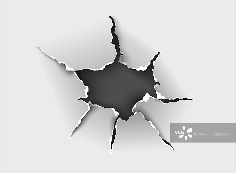 背景上撕裂纸张的破洞图片素材