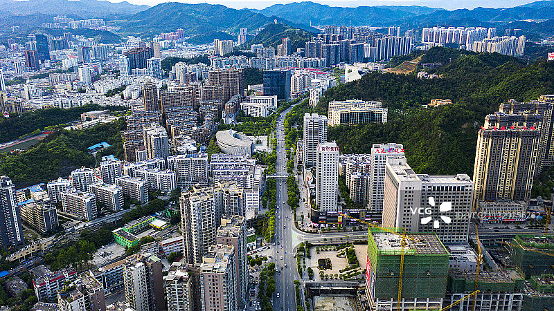 十堰北京路，20年前这里还是一片荒芜图片素材