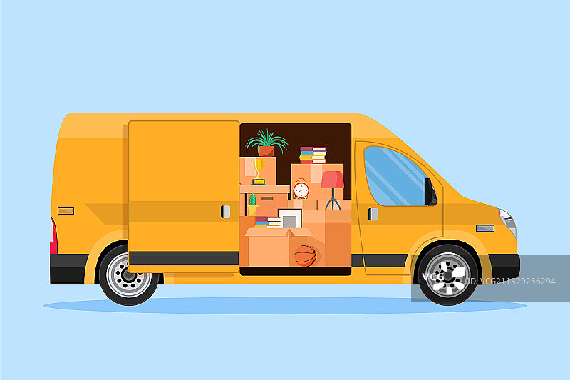 运输货物的卡车图片素材