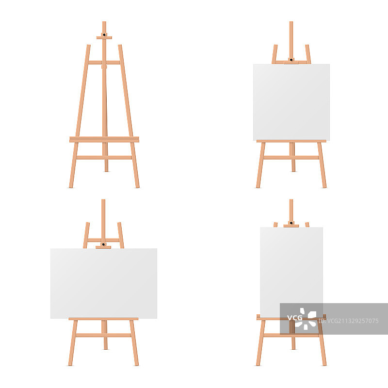 可调节画架及逼真样机图片素材