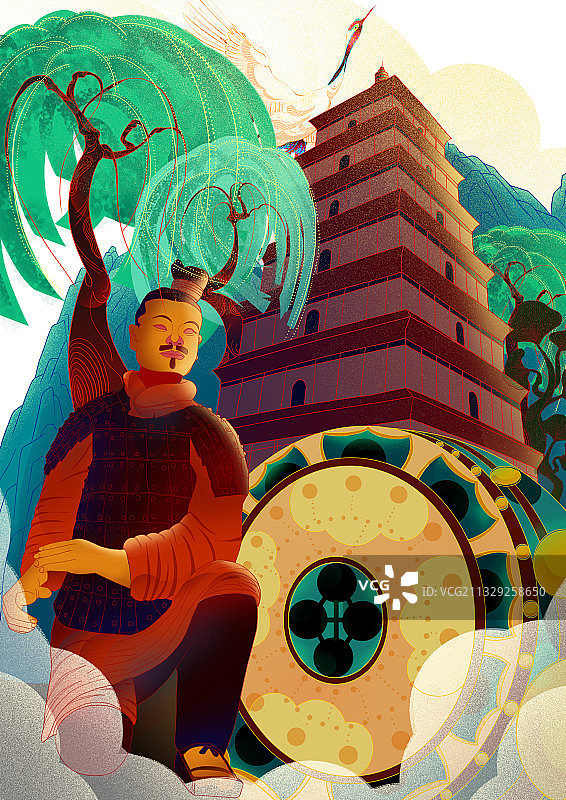 西安-城市印象图片素材