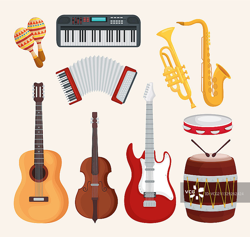 乐器符号合集设计图片素材
