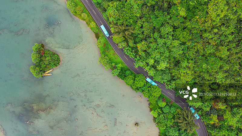 鸳鸯湖图片素材