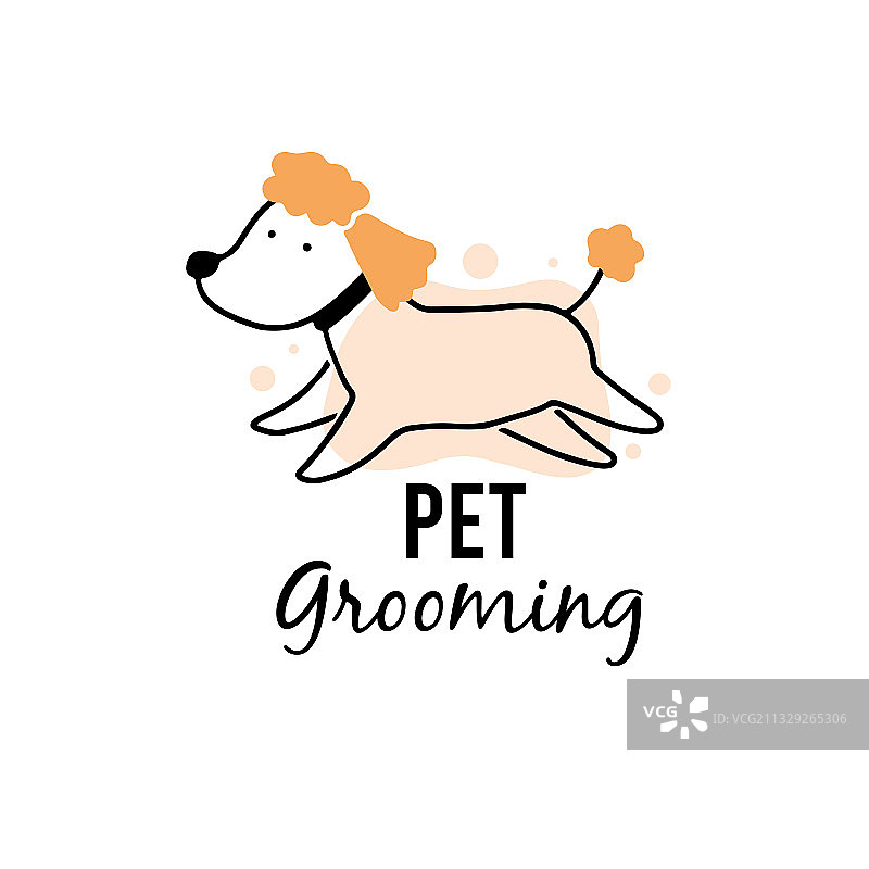 可爱的小狗宠物美容图片素材