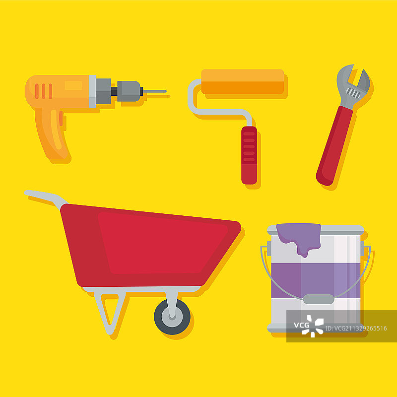 建筑工具图标合集图片素材