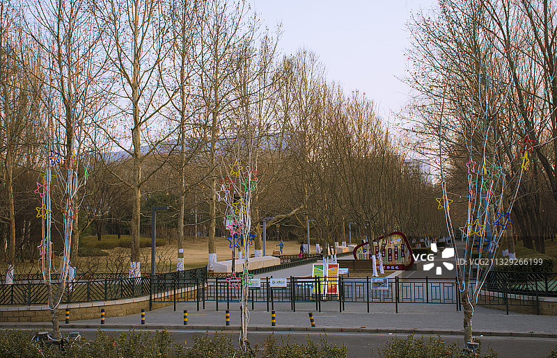 五棵松公园图片素材