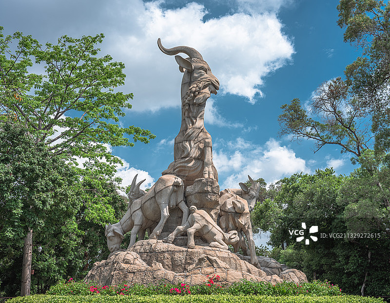 大美广州.五羊雕塑图片素材