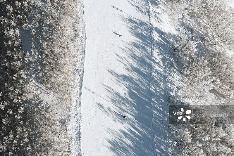 崇礼滑雪场地图片素材