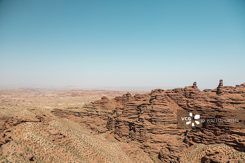 平山湖大峡谷风光图片素材
