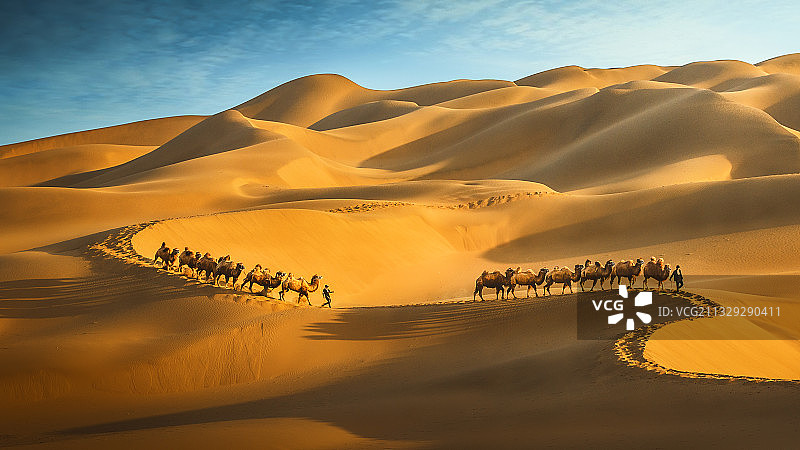 库木塔格沙漠图片素材