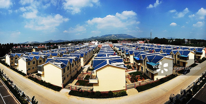 山东枣庄山亭区店子镇新农村建设图片素材