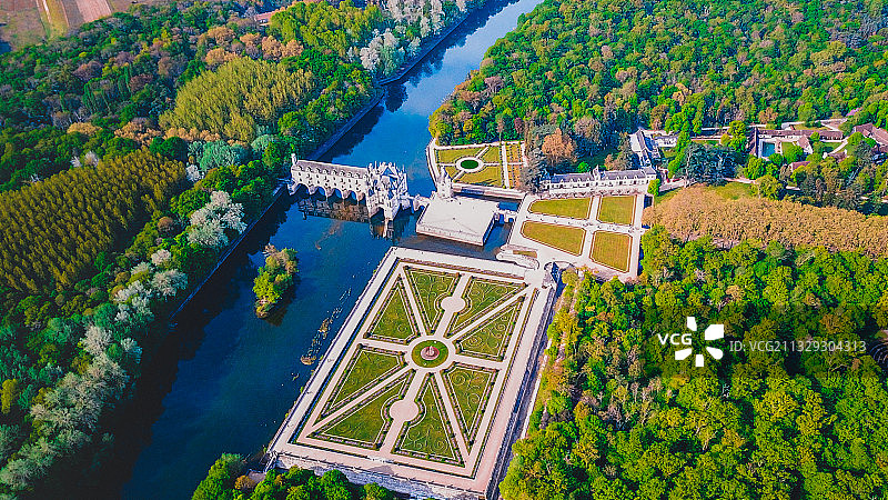 卢瓦河谷舍农索城堡图片素材