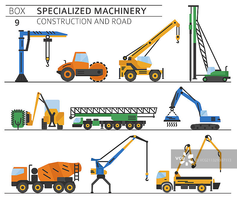 特殊工业建筑与道路机械图片素材