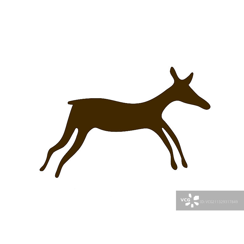 古老手绘洞穴岩画图片素材