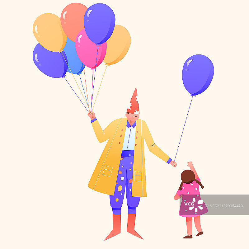 卡通六一儿童节小孩游乐场玩耍矢量节日插画图片素材