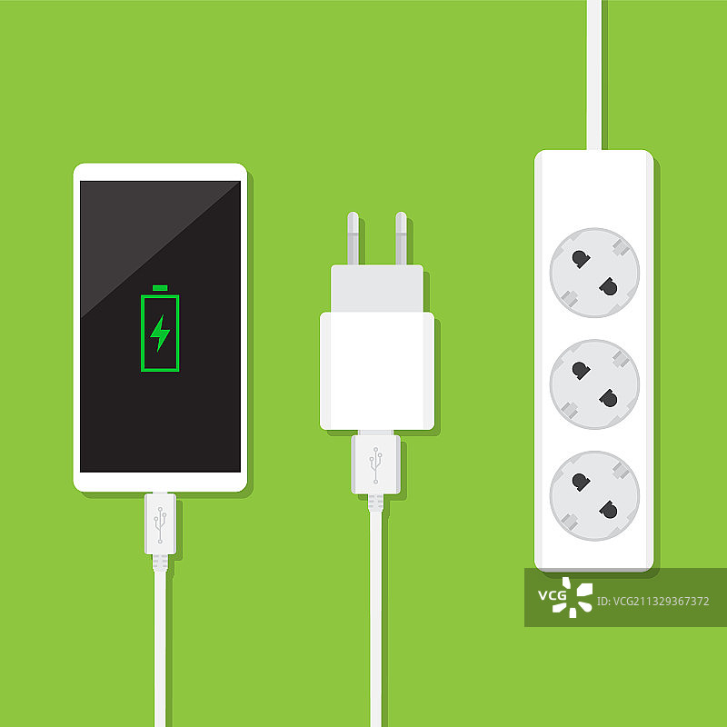 智能手机充电设备图片素材