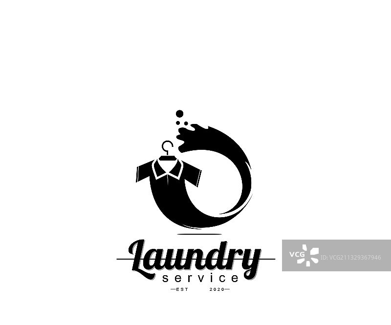 洗衣图标Logo设计模板图片素材