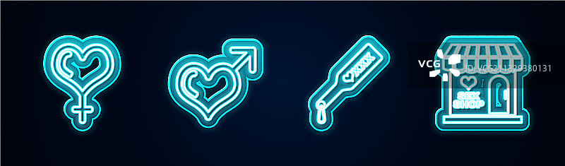 女性性别符号和心形，男性图片素材