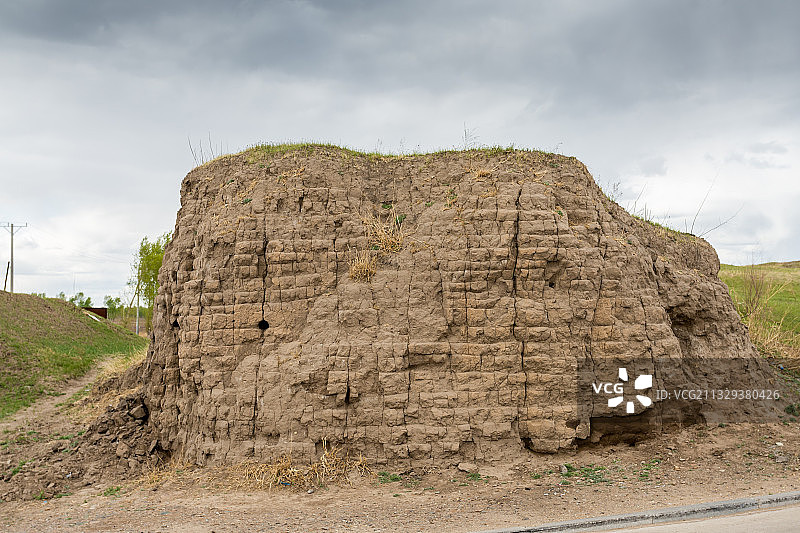 黑龙江省，齐齐哈尔市，泰来县，塔子城，城墙遗址图片素材