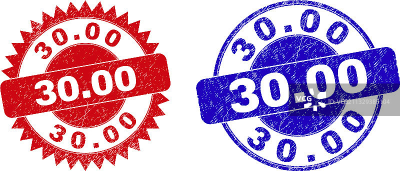 3000个带有纹理的圆形花结印章图片素材