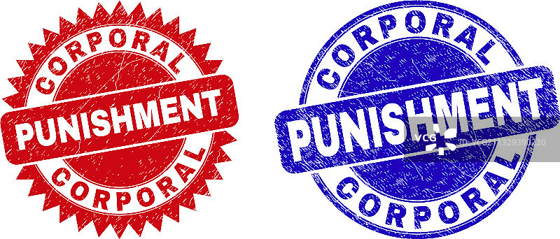 体罚圆形和玫瑰花形邮票图片素材