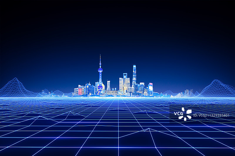 上海科技城市建筑图片素材