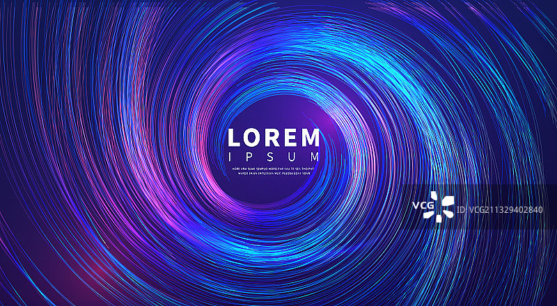 矢量抽象绚丽线条科技海报图片素材