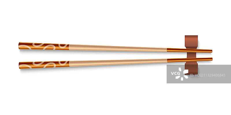 逼真3D竹筷图片素材