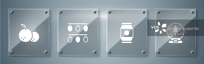 圣诞水晶球啤酒罐灯图片素材