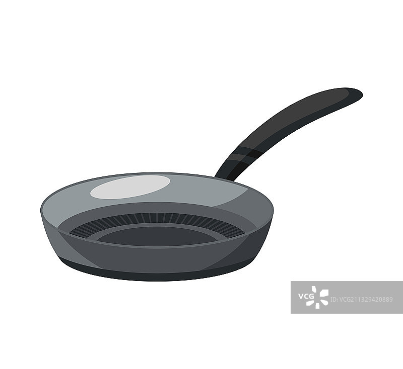 彩色平底锅隔离图片素材