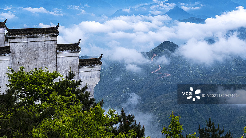 葛仙山风景区-葛仙山葛仙祠 上饶图片素材