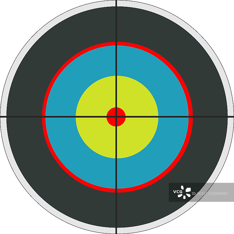 白色背景上的飞镖中心图片素材