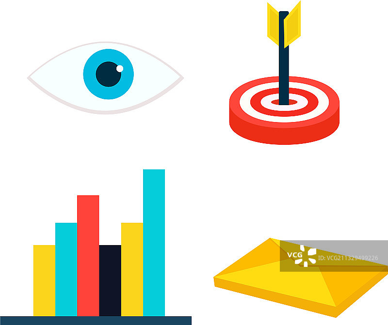 白色背景上的小靶图片素材