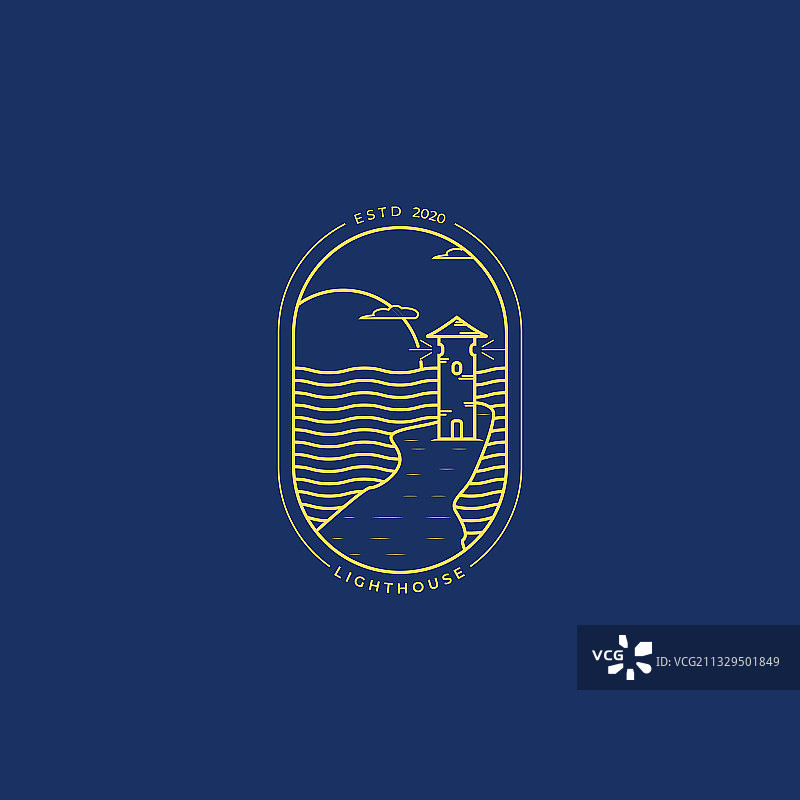 灯塔公园标志设计图片素材