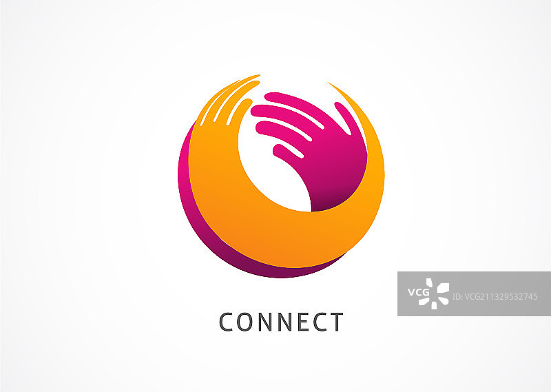 合作抽象标志符号和Logo图片素材