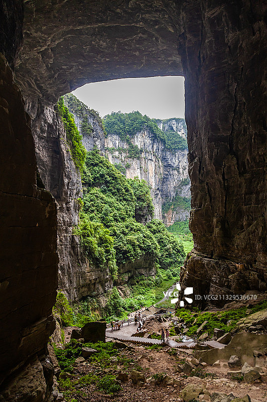 重庆武隆天坑地缝景区图片素材