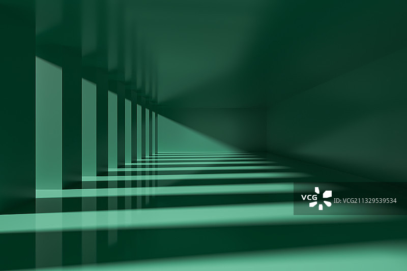 绿色三维建筑空间背景广告图片图片素材