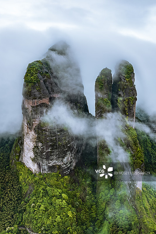 江郎山三爿石图片素材
