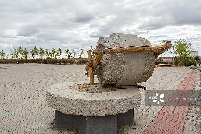 石磨，碾子，磨面，磨盘图片素材