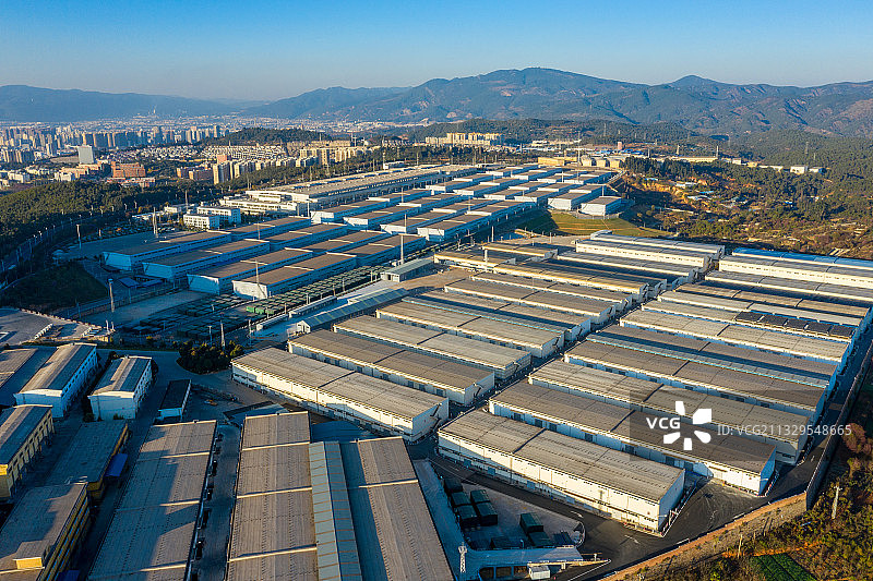 云南省玉溪市玉溪卷烟厂灵秀烟叶仓库图片素材