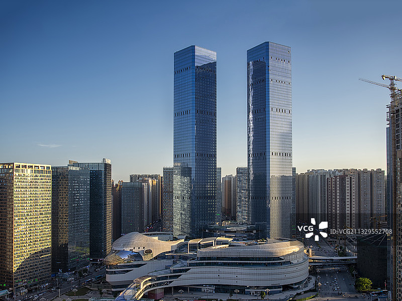 贵阳市南明区花果园双子塔图片素材