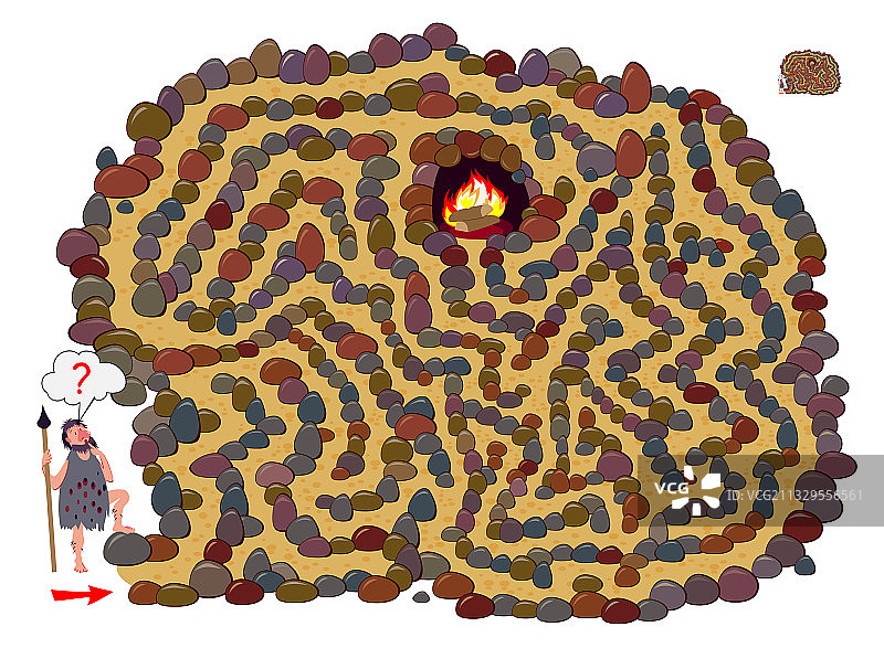 逻辑拼图游戏与迷宫的儿童和图片素材
