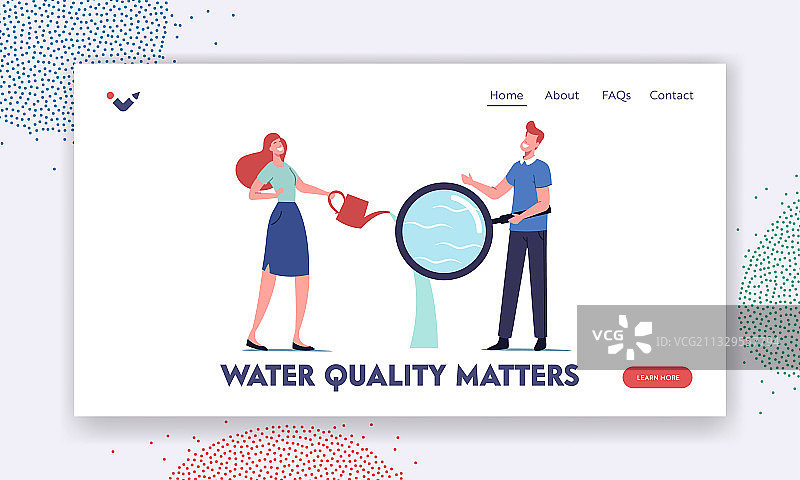 地下水或自流水检测页面图片素材