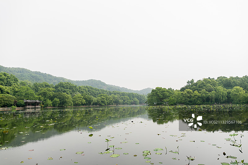 杭州西湖孤山公园山水风景图片素材
