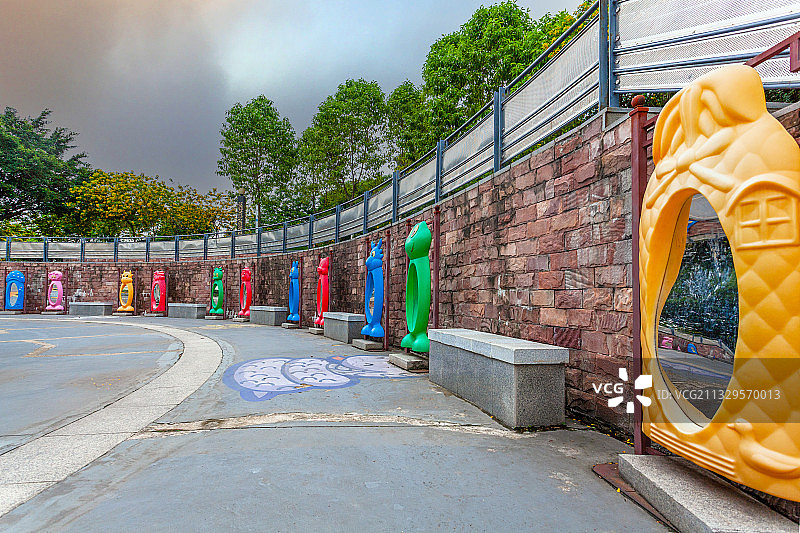 番禺儿童公园哈哈镜图片素材