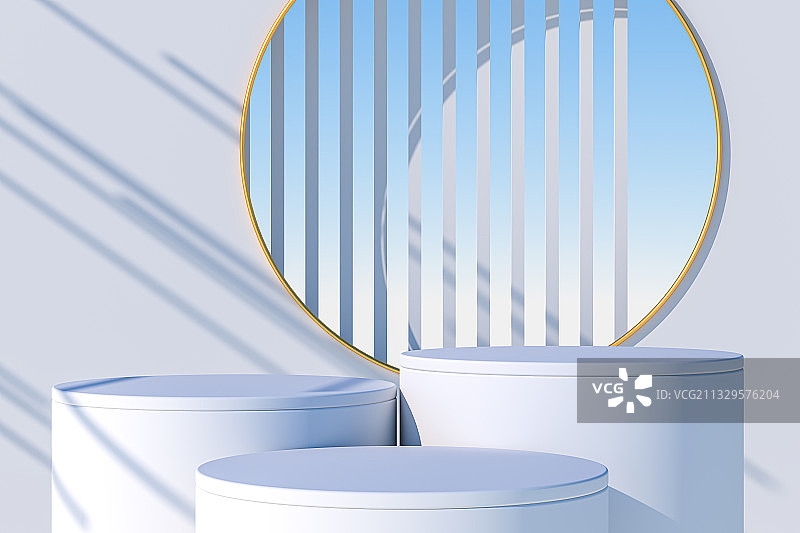 3D现代电商展览空间图片素材