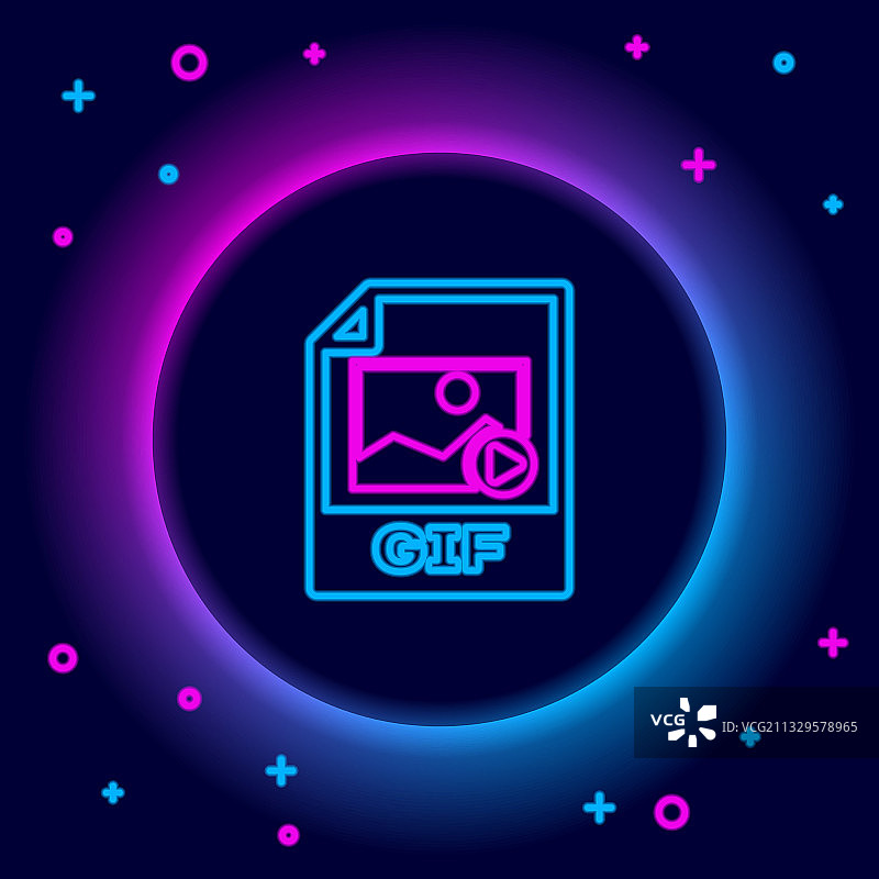 发光霓虹灯线条GIF文件下载图片素材