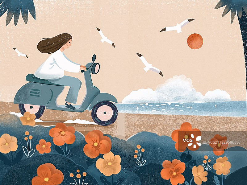 一个人的旅行图片素材